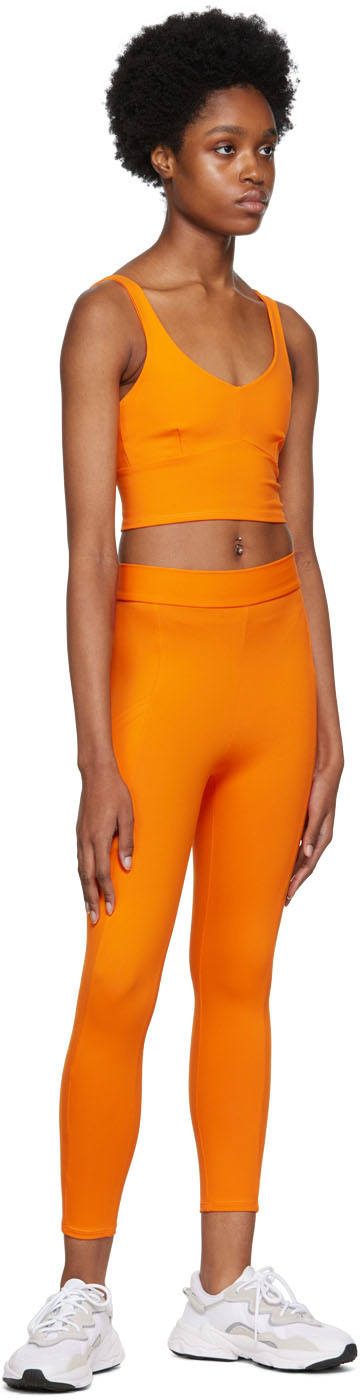 Live the Process Orange Crystal Sport Leggings