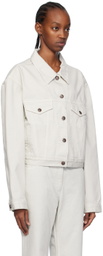 Magda Butrym Gray Classic Denim Jacket