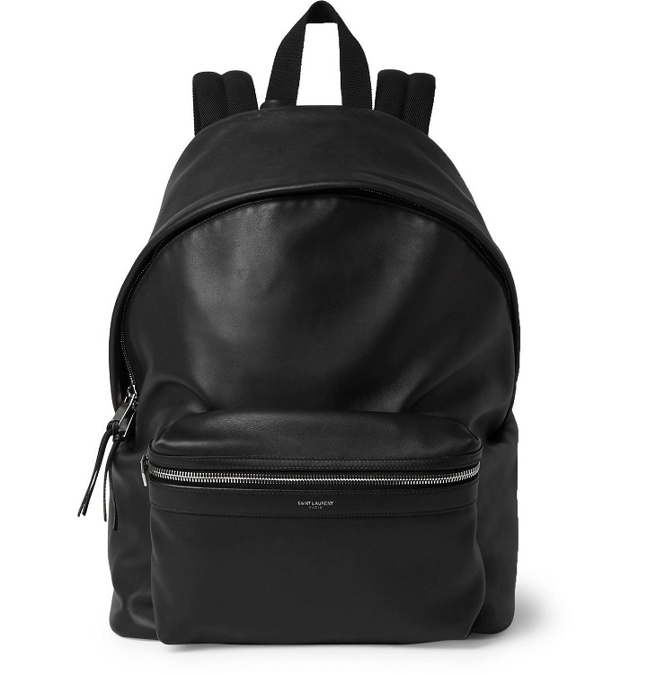 Photo: SAINT LAURENT - City Leather Backpack - Black