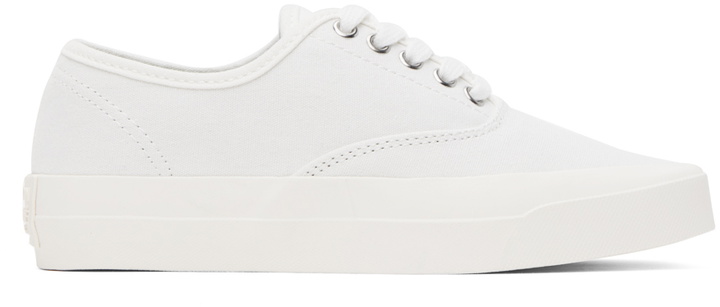 Photo: Maison Kitsuné White Olympia Le-Tan Sneakers