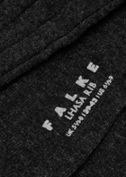 Falke Lhasa Ribbed Wool-blend Socks Black