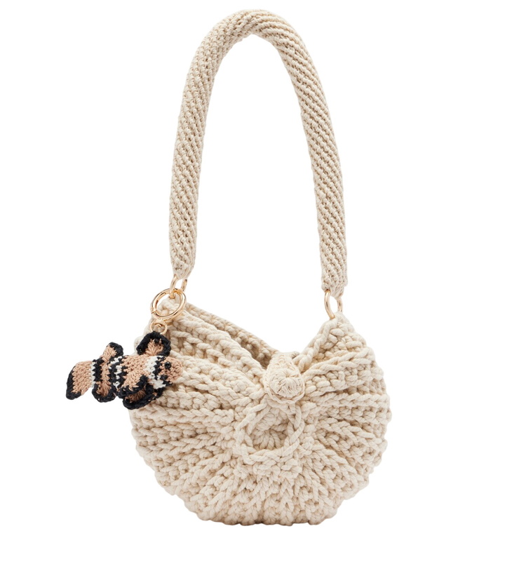 Photo: Poupette St Barth Praia Small crochet shoulder bag