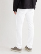 DUNHILL - Tapered Cotton-Blend Twill Trousers - White