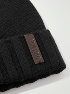 Zegna - Leather-Trimmed Cashmere Beanie