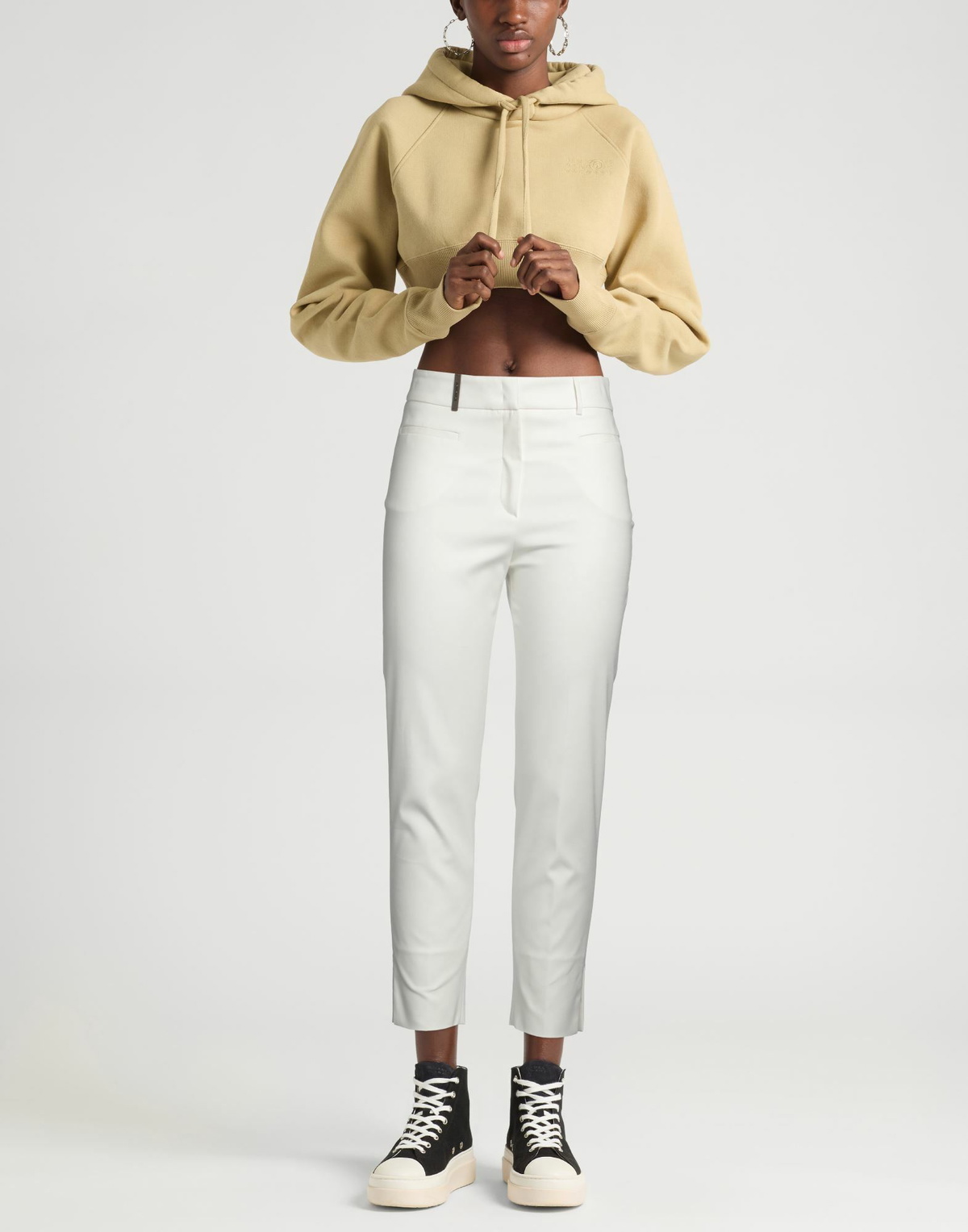 Peserico Womens Pants in Off white