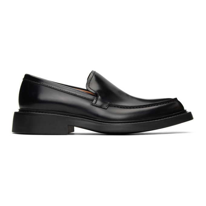 Photo: Bottega Veneta Black The Level Loafers