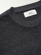 Mr P. - Ribbed Cotton Sweater - Gray