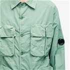 C.P. Company Men's Flatt Nylon Utility Overshirt in Green Bay