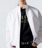 Gucci Web Stripe cotton twill jacket
