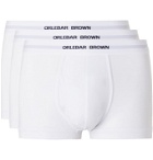 Orlebar Brown - Three-Pack Stretch-Cotton Boxer Briefs - White