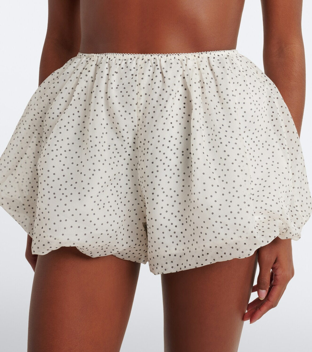 SIR Polka-dot silk organza shorts