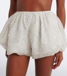 SIR Polka-dot silk organza shorts