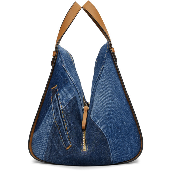 Loewe Blue Denim Small Hammock Bag Loewe