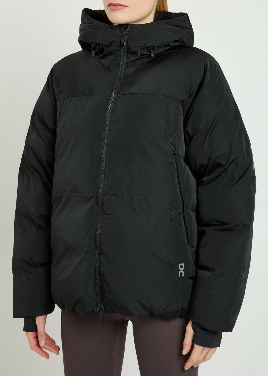ON All-day Padded Hooded Nylon Jacket Black