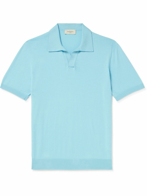 Photo: PIACENZA 1733 - Cotton Polo Shirt - Blue
