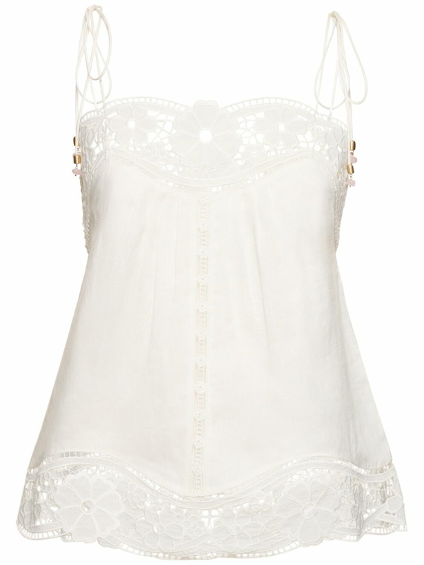 Photo: ZIMMERMANN - August Broderie Linen Top