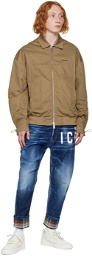 Dsquared2 Brown Cyprus Bomber Jacket