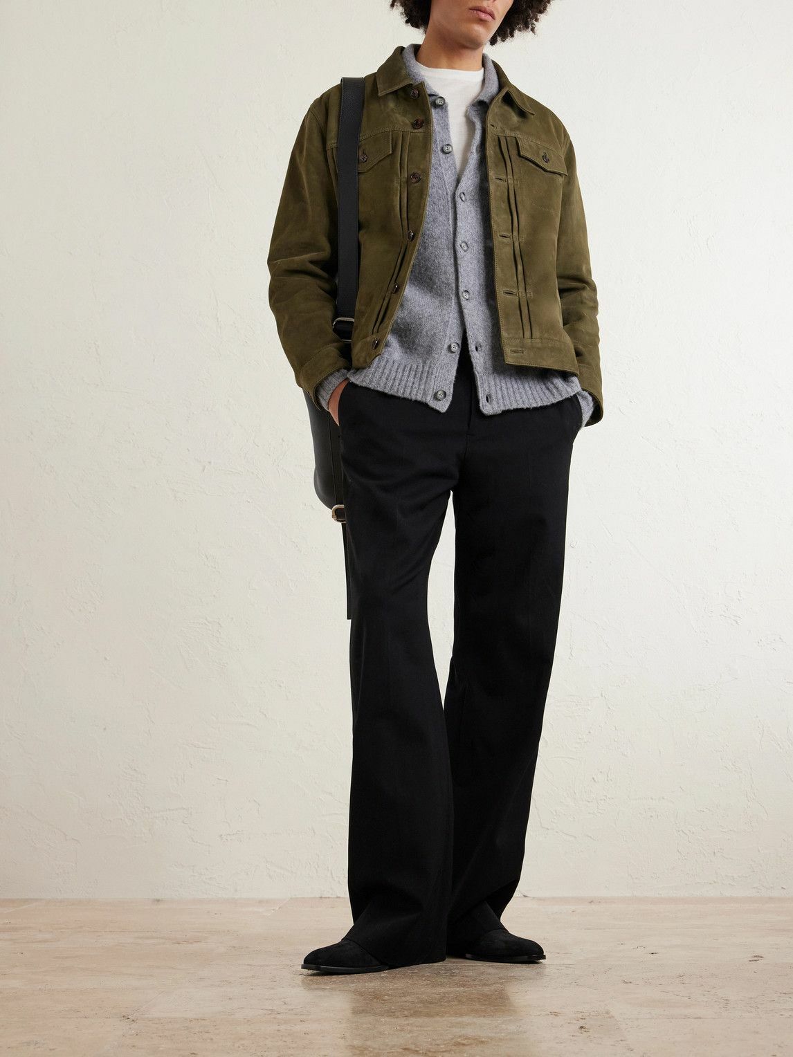 Officine Générale - Liam Suede Jacket - Green