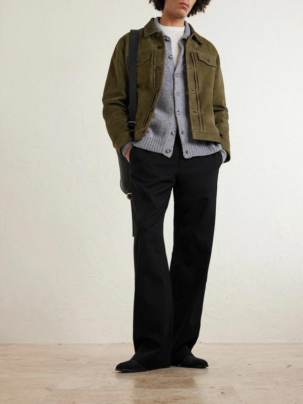 Photo: Officine Générale - Liam Suede Jacket - Green