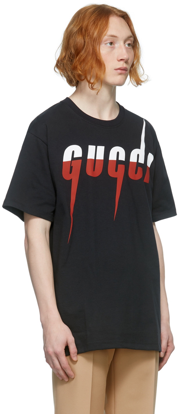 【SPEED評価王】GUCCI ブレードロゴ Tシャツ 黒 S BTS Gucci Black Blade T-Shirt Gucci