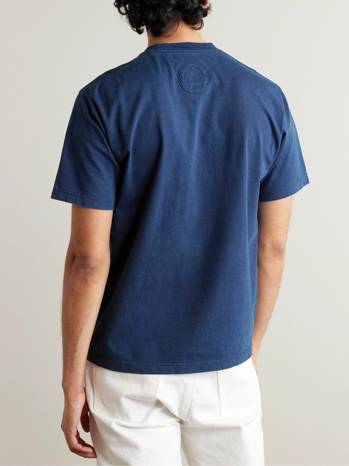 Blue Blue Japan - Indigo-Dyed Cotton-Jersey T-Shirt - Blue