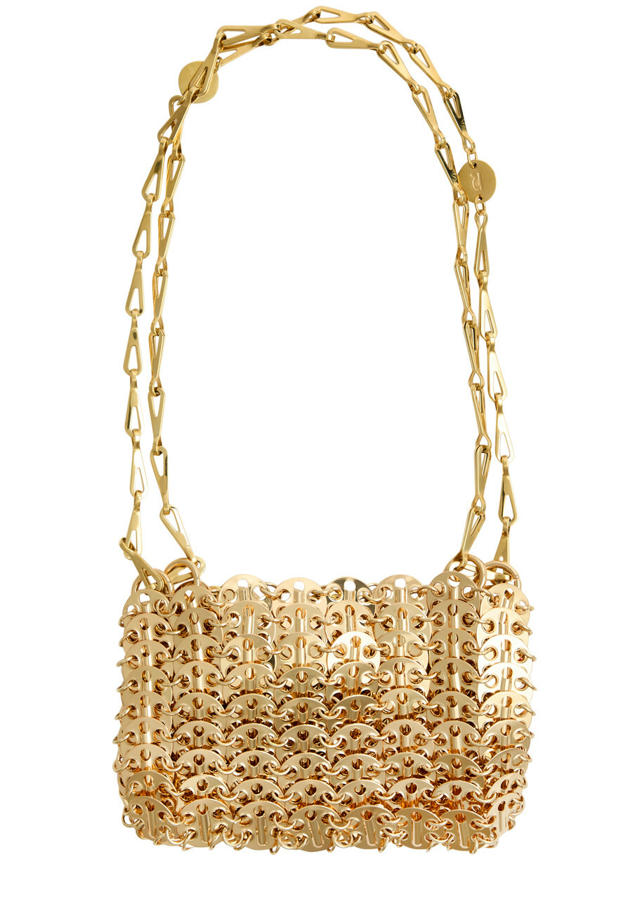 Rabanne Iconic 1969 Nano Embellished Disc Shoulder bag