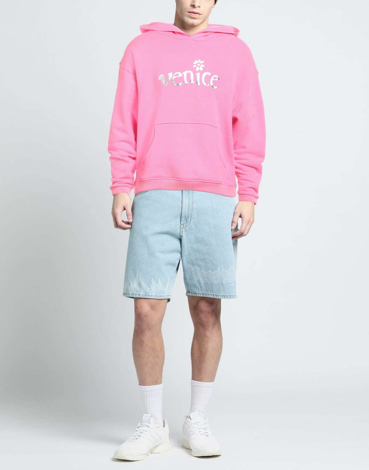 Erl Mens Sweatshirt Fuchsia