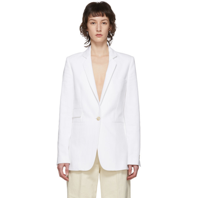 Ann Demeulemeester White Palomar Blazer Ann Demeulemeester