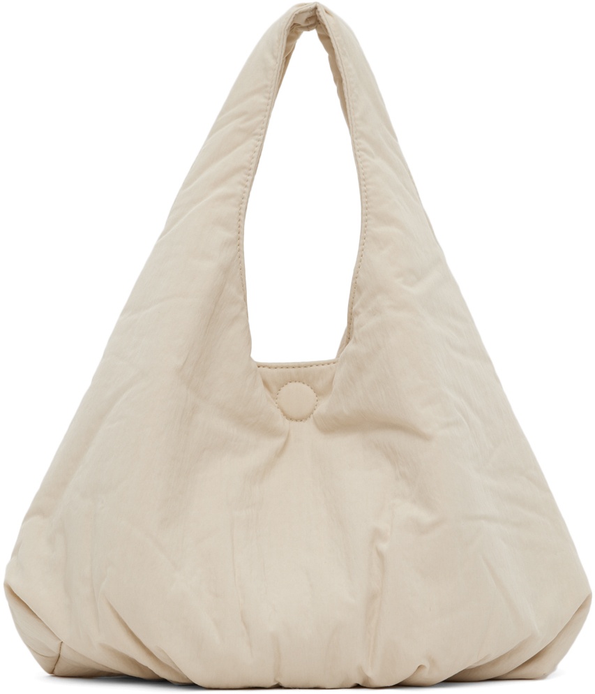 AMOMENTO Beige Small Padded Tote AMOMENTO