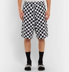 McQ Alexander McQueen - Checkerboard Loopback Cotton-Jersey Shorts - Men - White