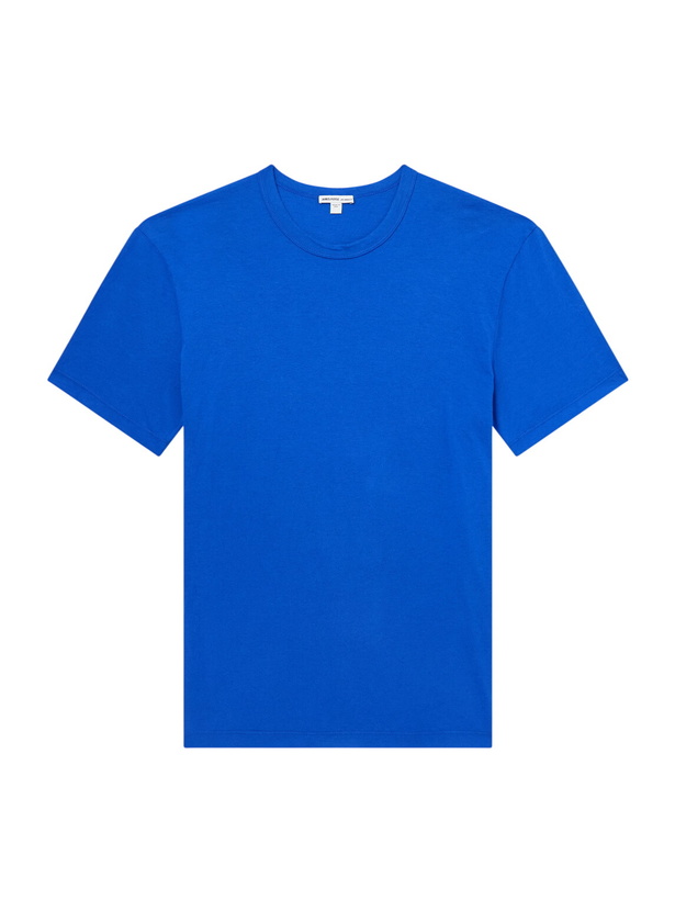 Photo: James Perse - Cotton Jersey T-Shirt - Blue
