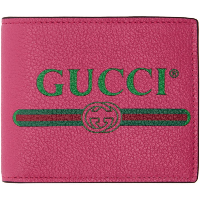 Photo: Gucci Pink Logo Bifold Wallet