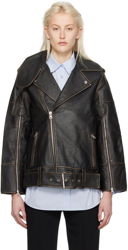 Photo: by Malene Birger Black Beatrisse Leather Jacket