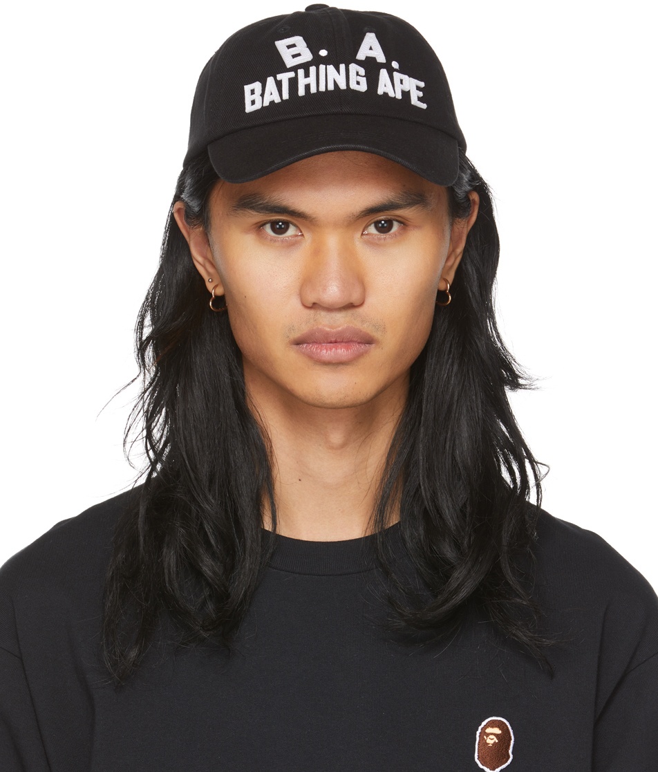 BAPE Black 'Bathing Ape' Cap A Bathing Ape