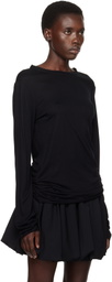 AARON ESH Black Satin Trim T-shirt
