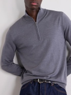 Slowear - Zanone Flexwool Half-Zip Sweater - Gray