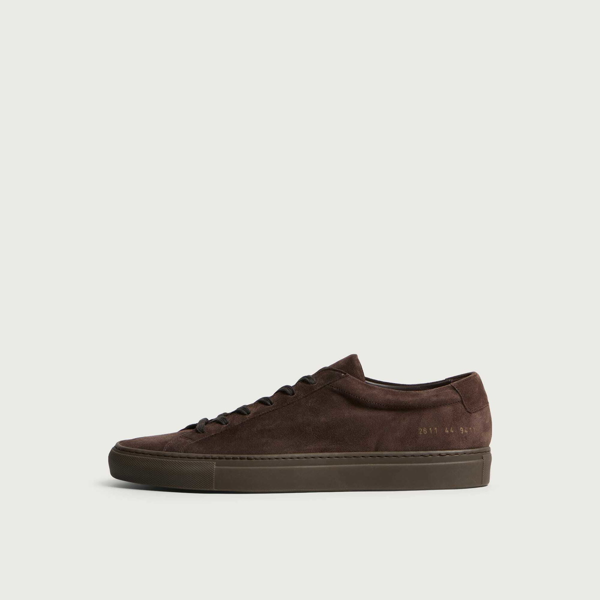 Common Projects Men's Achilles Suede Sneaker in Dark Brown