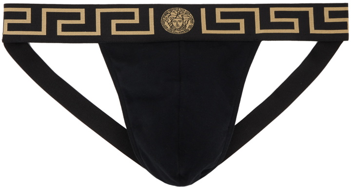 Photo: Versace Underwear Black Greca Border Jockstraps