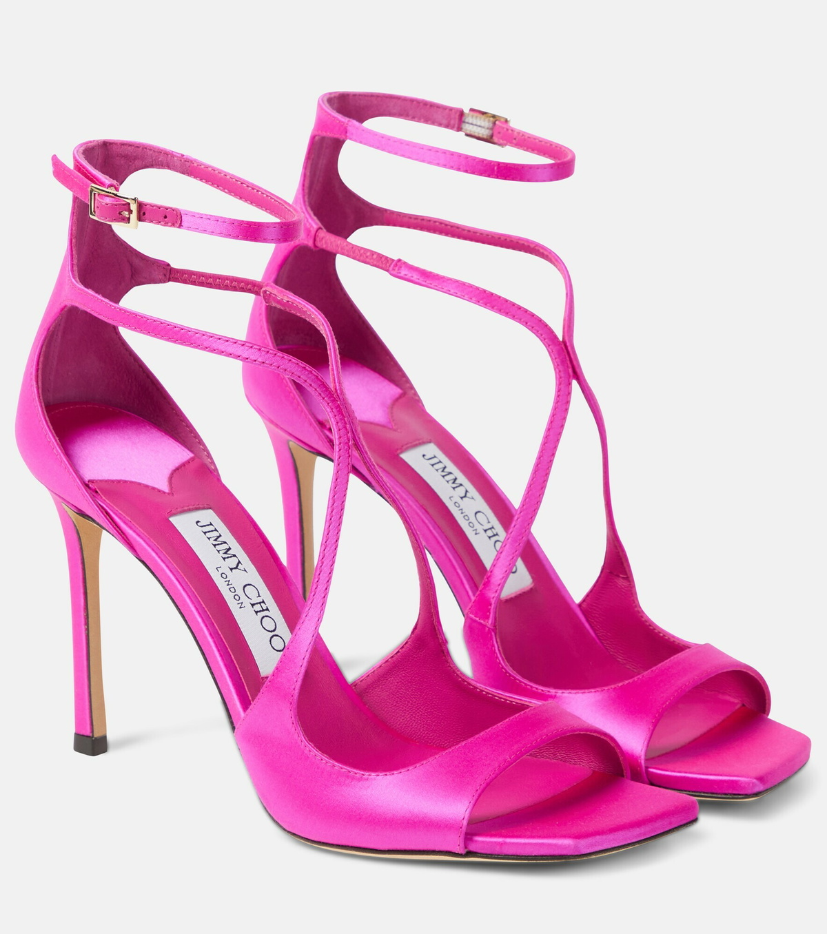 Jimmy Choo - Azia 95 satin sandals Jimmy Choo