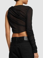 ANDREADAMO - Draped Viscose Crop Top