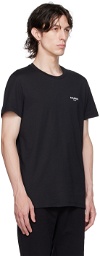Balmain Black Flocked T-Shirt