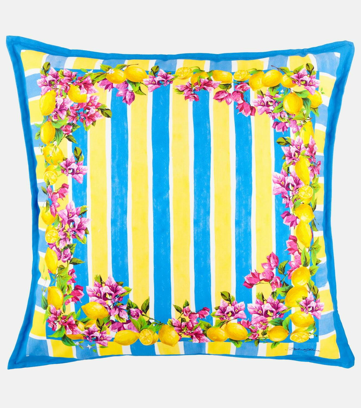 Dolce&Gabbana Casa Taormina striped cotton cushion