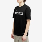 Versace Men's Tribute Embroidered T-Shirt in Black