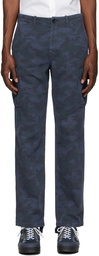 PS by Paul Smith Blue Camo Military Cargo Pants