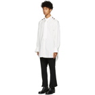 BED J.W. FORD White Silk Vest Shirt