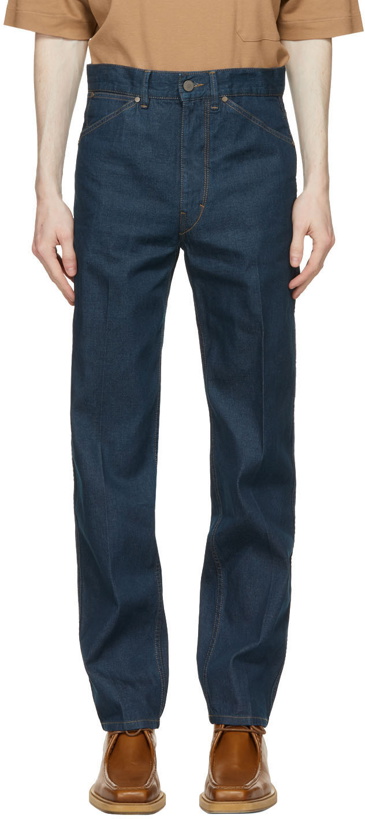 Photo: Lemaire Blue Japanese Denim Tapered Jeans