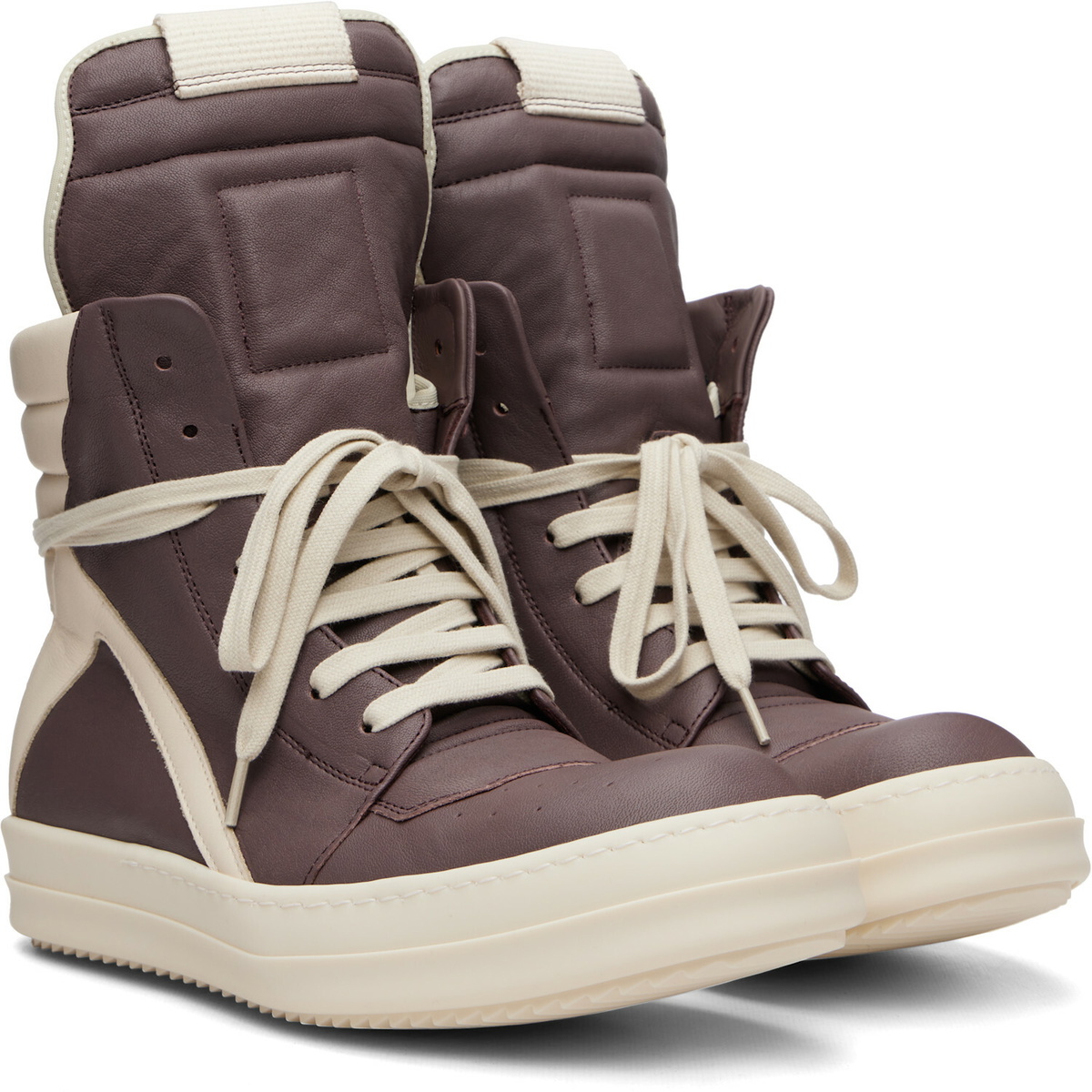 Rick Owens Purple Tower Geobasket Sneakers