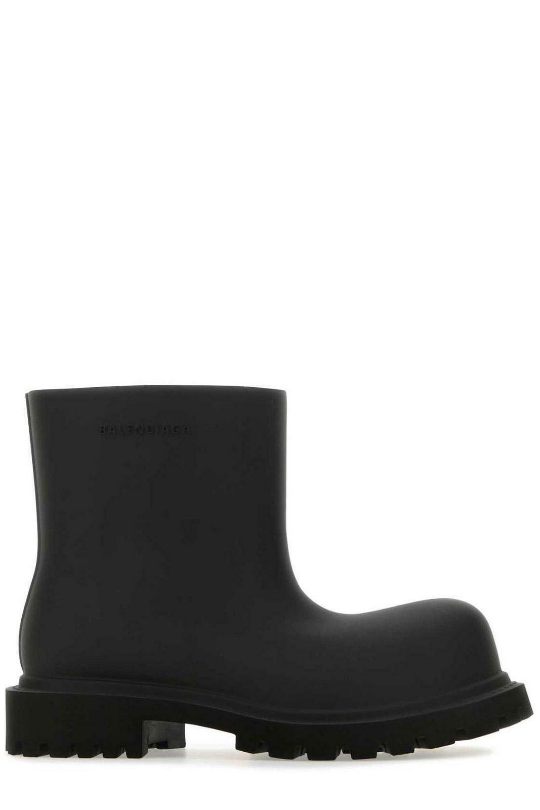 BALENCIAGA Knife 2.0 logo-appliquéd stretch-knit ankle boots