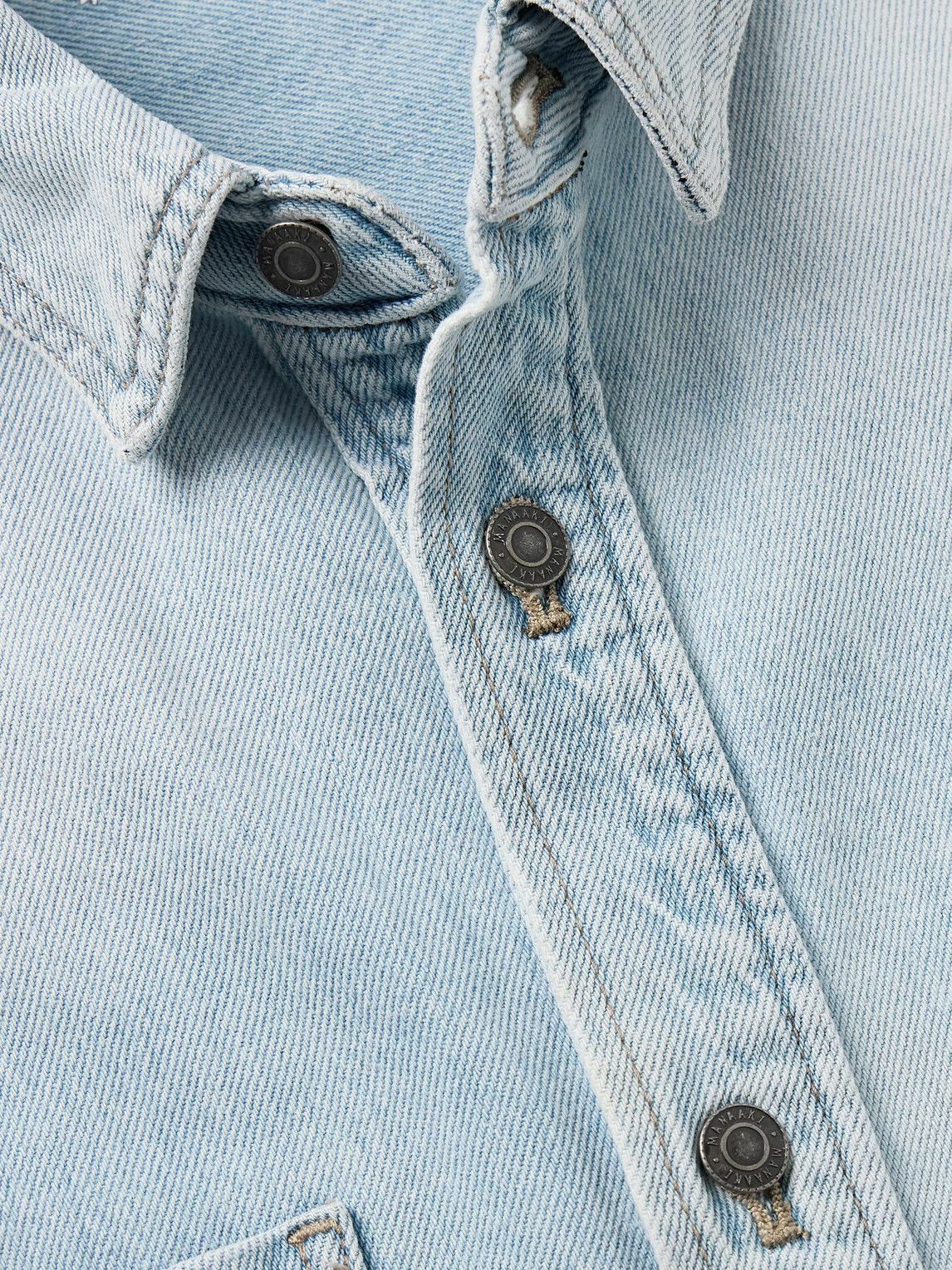 MANAAKI - Nikora Convertible Denim Shirt - Blue