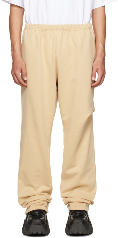 Photo: We11done Beige Wide-Leg Lounge Pants